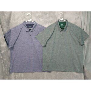 Untuckit Shirt Mens 2XL Polo Short Sleeve Hannifer Performance Casual Lot of 2